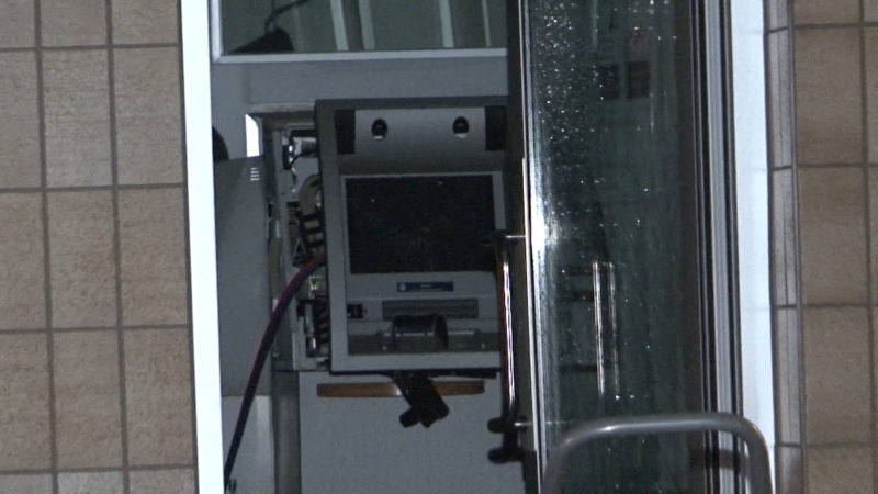 Geldautomatensprengung in Bochum (Foto: SAT.1 NRW)