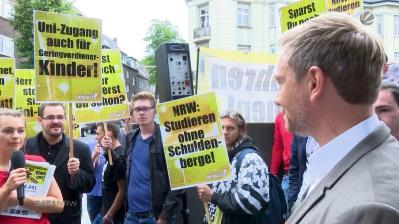 Landesregierung zu Studiengebühren in NRW (Foto: SAT.1 NRW)