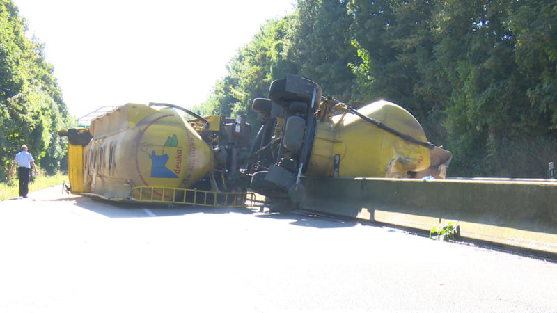 Prozess: LKW-Fahrer nach tödlichem Unfall vor Gericht (Foto: SAT.1 NRW)