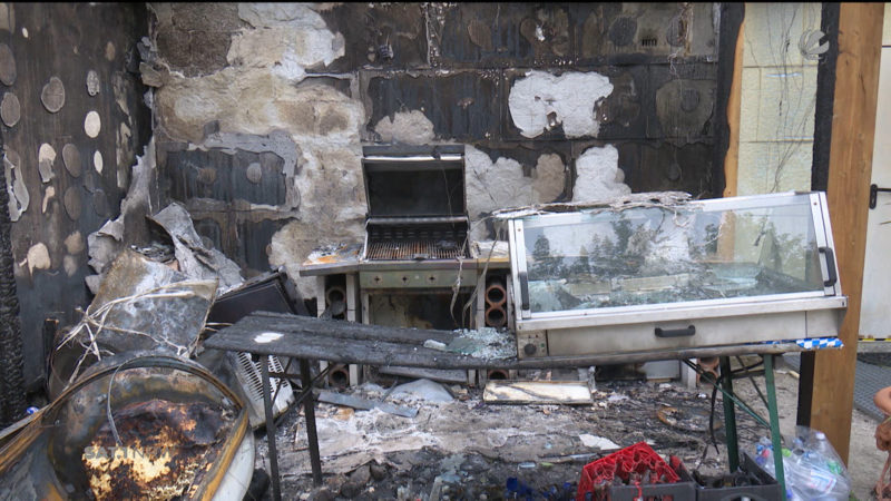 Gasgrill explodiert (Foto: SAT.1 NRW)