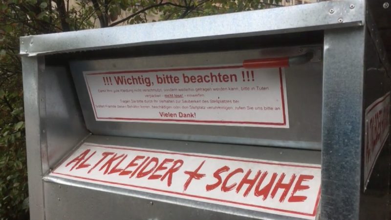 Das steckt hinter den Altkleider-Containern (Foto: SAT.1 NRW)