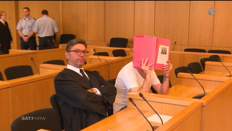 Angeklagter gesteht Todesdrohungen gegen Kinder (Foto: SAT.1 NRW)