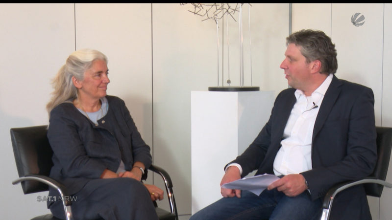 Interview mit Isabel Pfeiffer-Poensgen (Foto: SAT.1 NRW)