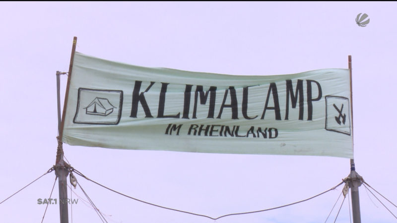 Klimacamp startet (Foto: SAT.1 NRW)