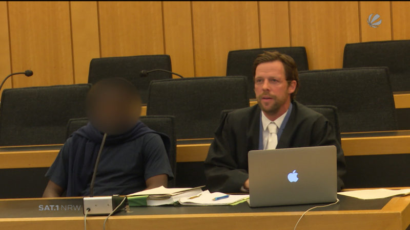 Prozess: Mord an Flüchtlingshelferin (Foto: SAT.1 NRW)