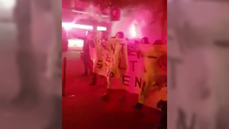 Fackelzug gegen Flüchtlinge (Foto: SAT.1 NRW)