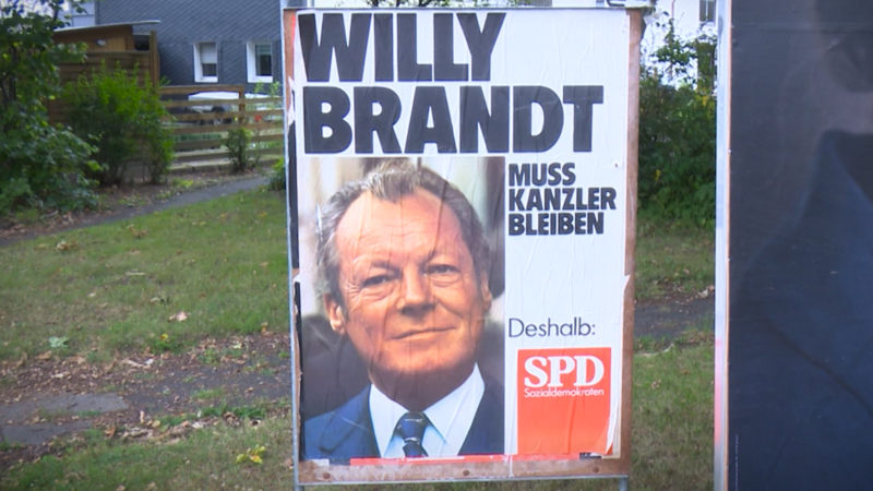 Rätsel um Willy-Brandt-Plakat (Foto: SAT.1 NRW)