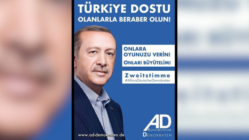 Erdogan im deutschen Wahlkampf (Foto: SAT.1 NRW)
