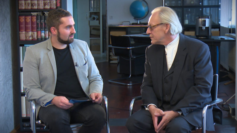 Martin Renner (AFD) im Interview (Foto: SAT.1 NRW)