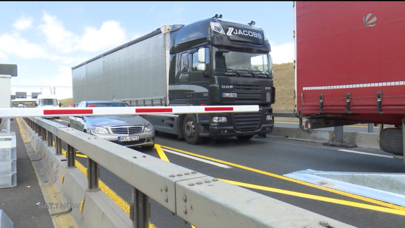 A1-Sperrung (Foto: SAT.1 NRW)