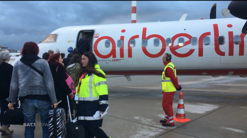 Ein letzter Flug mit Air Berlin (Foto: SAT.1 NRW)