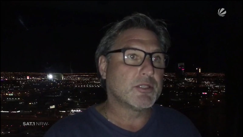 Bluttat in Las Vegas: Ein Augenzeuge berichtet (Foto: SAT.1 NRW)