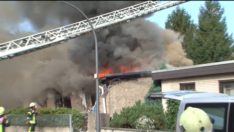 Köln: Haus explodiert (Foto: SAT.1 NRW)