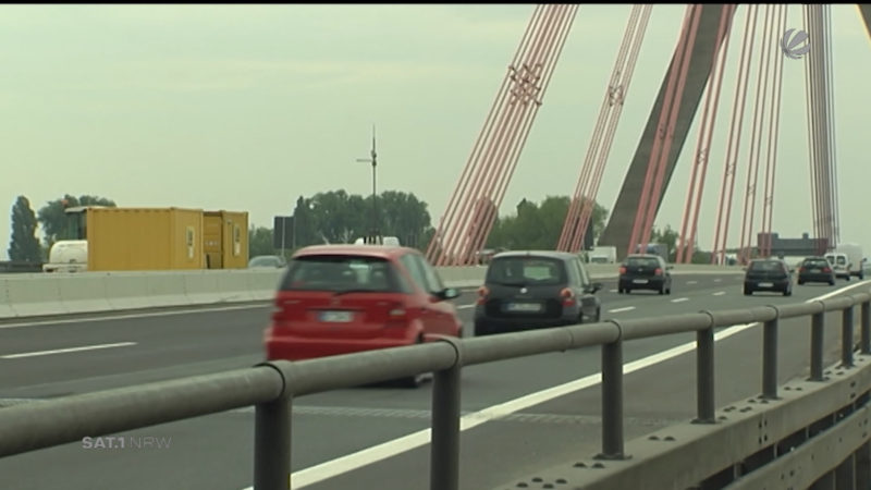 Die nächste Brückensperrung (Foto: SAT.1 NRW)