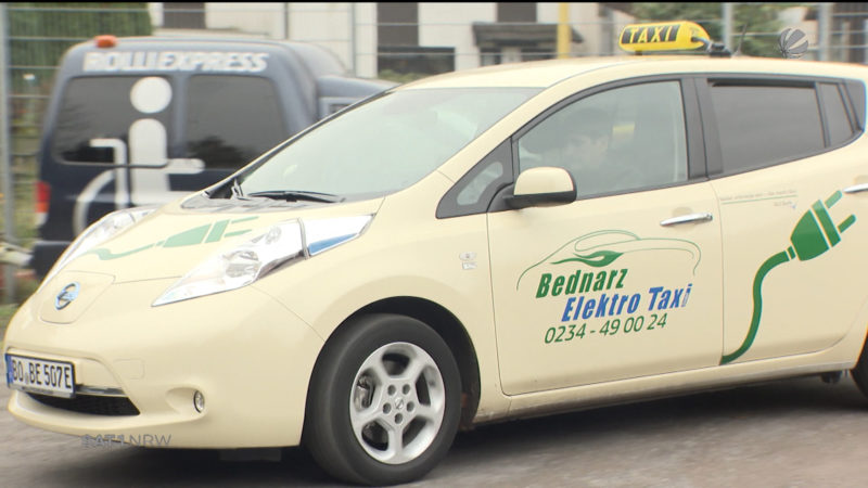Bochumer Taxiunternehmen setzt auf Elektro (Foto: SAT.1 NRW)