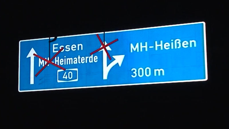 Neue A40 Baustelle (Foto: SAT.1 NRW)