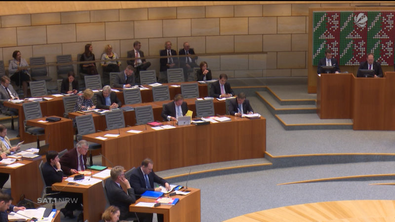 NRW-Landtag verabschiedet Nachtragshaushalt (Foto: SAT.1 NRW)