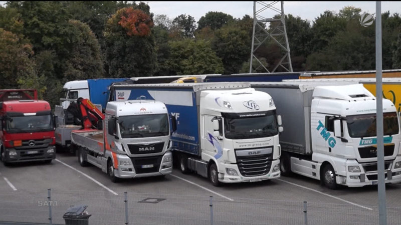 Duschkabinen für LKW-Fahrer (Foto: SAT.1 NRW)