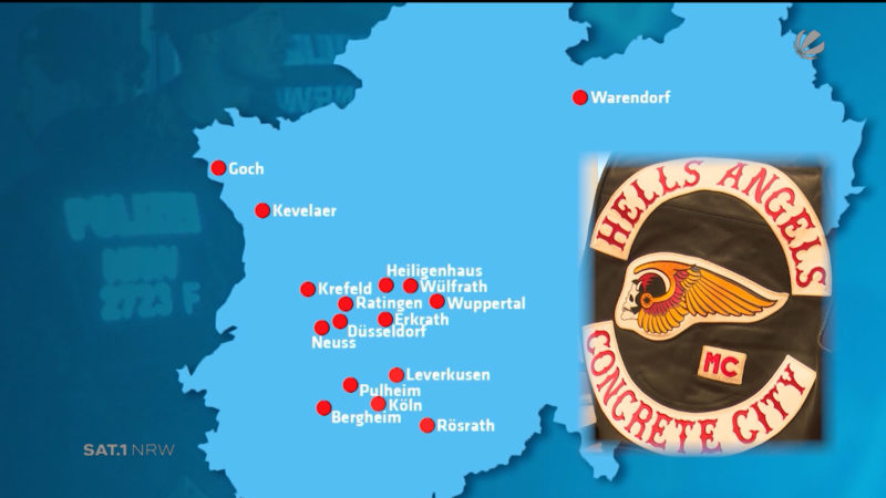 Rocker-Razzia in NRW (Foto: SAT.1 NRW)