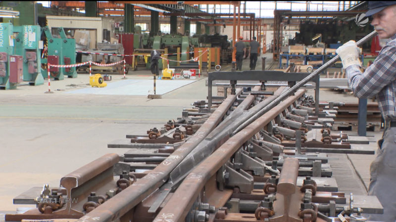 Neue Produktionshalle nach Feuer in Wittener Weichenwerk (Foto: SAT.1 NRW)