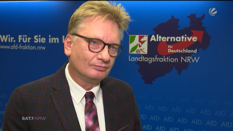 AfD-Fraktionsvorsitzender Markus Wagner zu Jamaika-Aus (Foto: SAT.1 NRW)