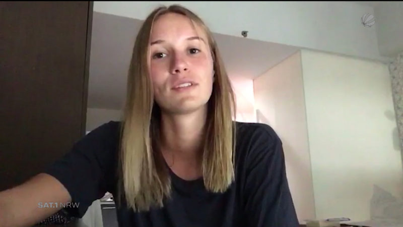Kölnerin sitzt auf Bali fest (Foto: SAT.1 NRW)