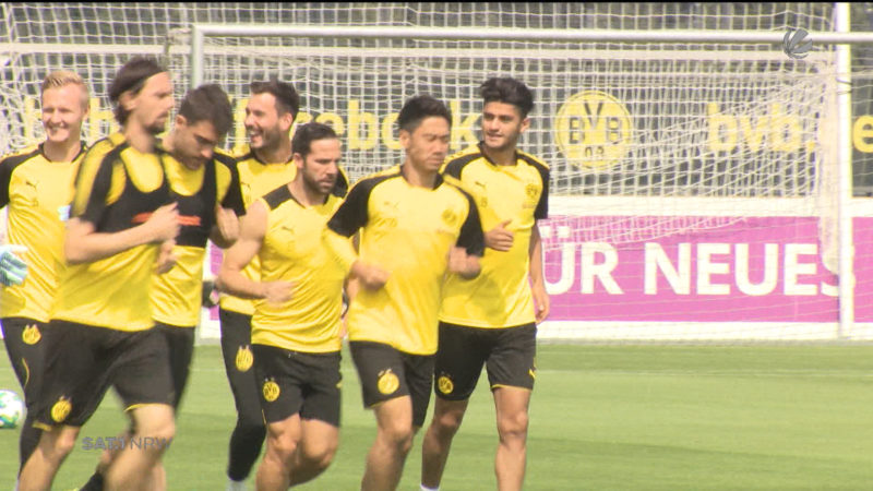 BVB vor dem Spiel gegen Stuttgart (Foto: SAT.1 NRW)