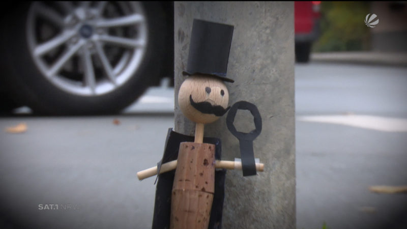 Korkmännchen in Münster (Foto: SAT.1 NRW)