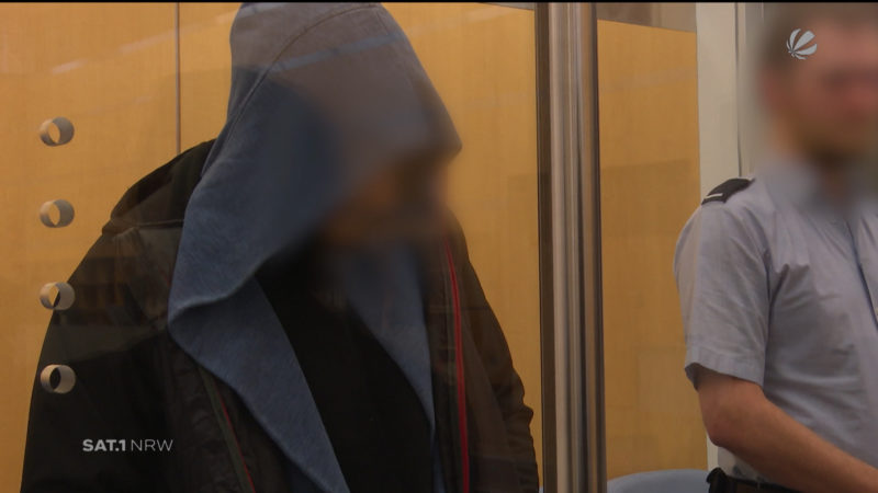 Mutmaßliche IS-Terroristen vor Gericht (Foto: SAT.1 NRW)