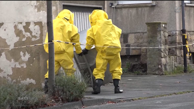 Uran in Garage in Euskirchen (Foto: SAT.1 NRW)