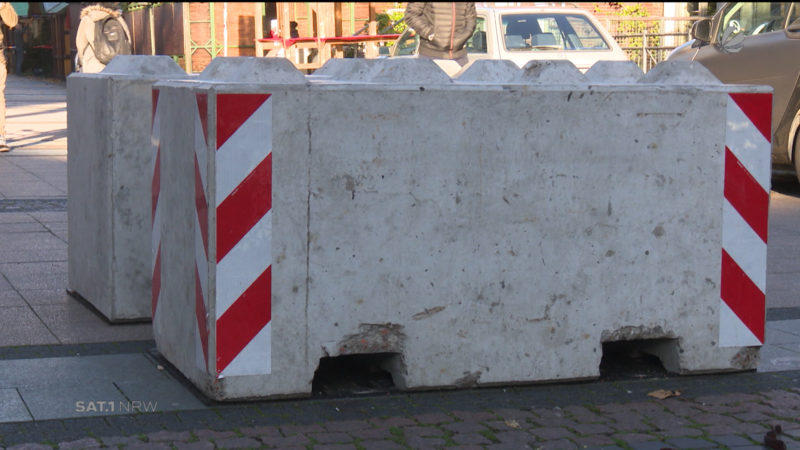 Sicherheit auf dem Weihnachtsmarkt (Foto: SAT.1 NRW)