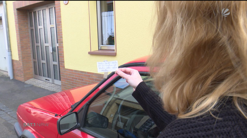 Zoff ums Parken (Foto: SAT.1 NRW)