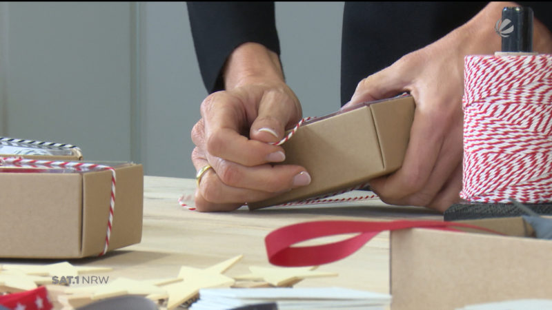 Geschenke einpacken als Geschäftsmodell (Foto: SAT.1 NRW)