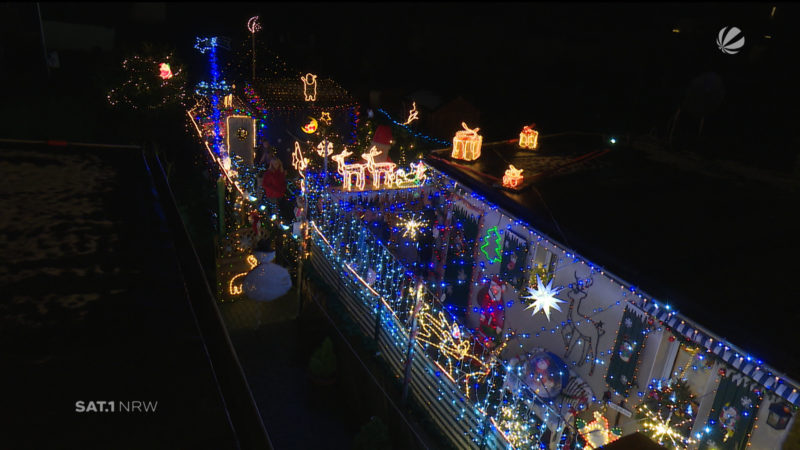Weihnachtshaus in Moers (Foto: SAT.1 NRW)