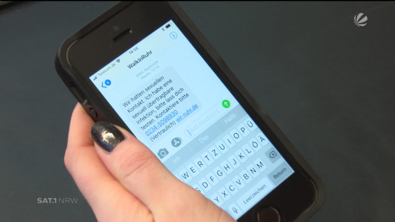 HIV-Warn-SMS (Foto: SAT.1 NRW)