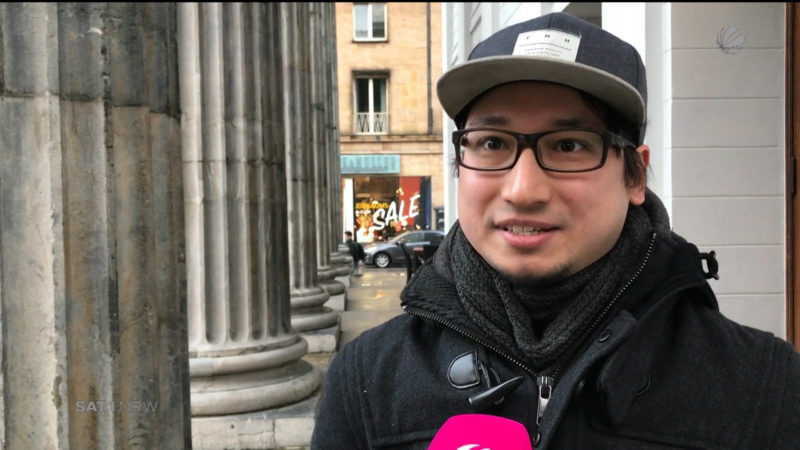 Aachener trifft Star-Wars-Held (Foto: SAT.1 NRW)