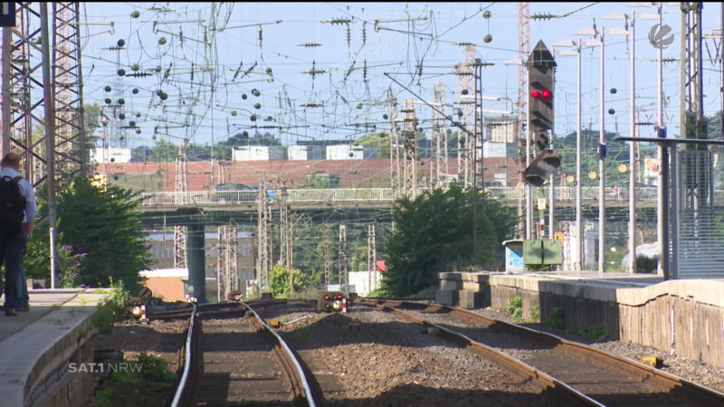 Wichtige Bahnstrecke wird gesperrt (Foto: SAT.1 NRW)