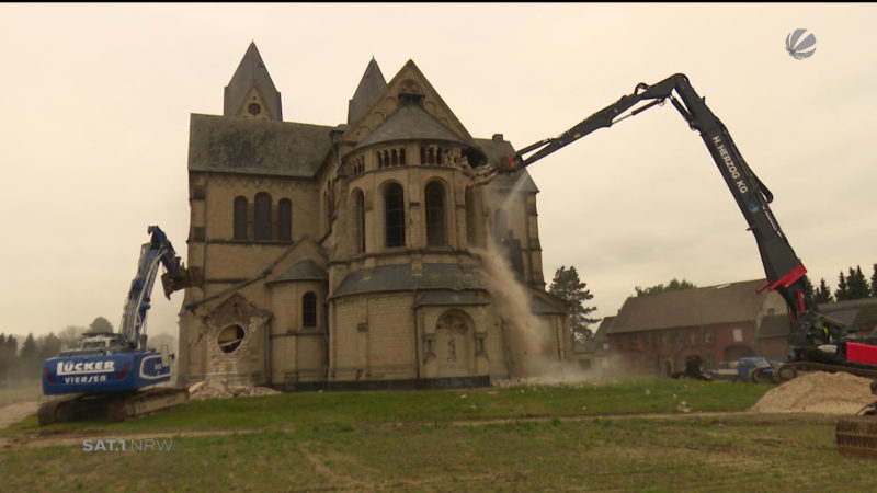 Immerath: Dom-Abriss für die Braunkohle (Foto: SAT.1 NRW)