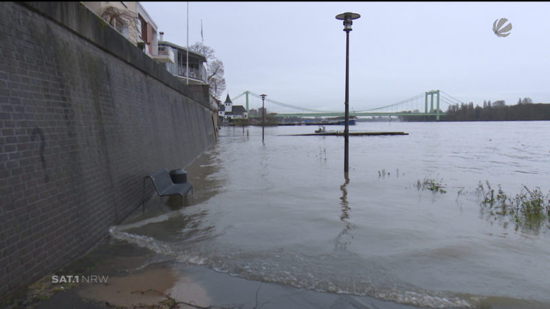 NRW bereitet sich auf Hochwasser vor (Foto: SAT.1 NRW)