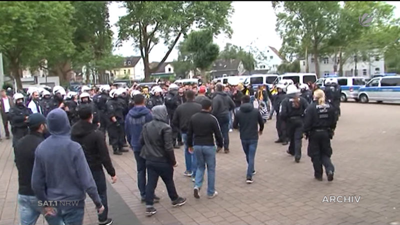 Gewalt bei Kurden-Demo befürchtet (Foto: SAT.1 NRW)