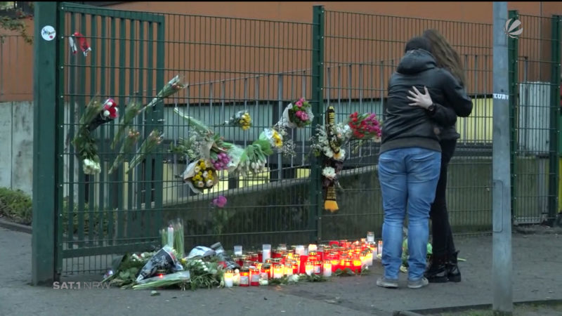 Lünen: Trauer um verstorbenen Schüler (Foto: SAT.1 NRW)