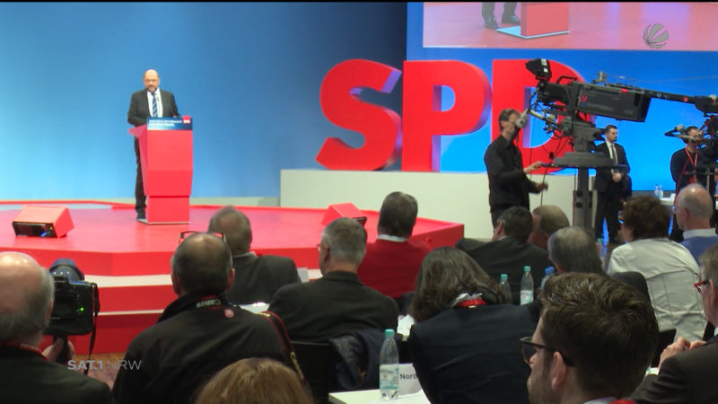 Ergebnis des SPD-Parteitags (Foto: SAT.1 NRW)