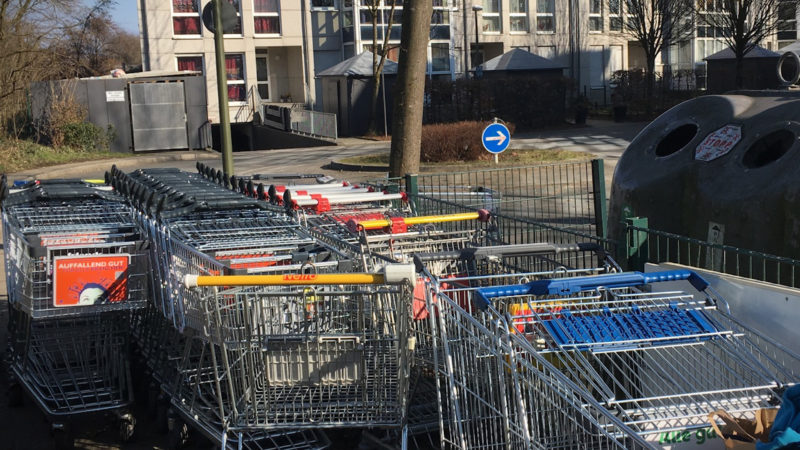 Einkaufswagen verschwinden (Foto: SAT.1 NRW)