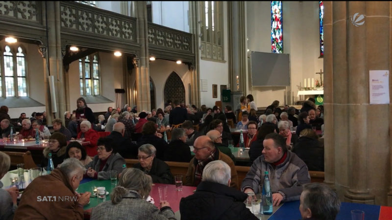 Erste Vesperkirche in Gütersloh (Foto: SAT.1 NRW)