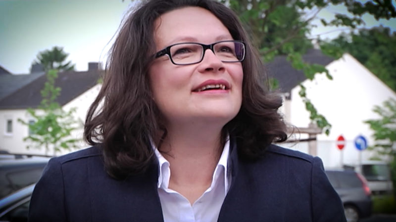 Nahles soll es richten (Foto: SAT.1 NRW)