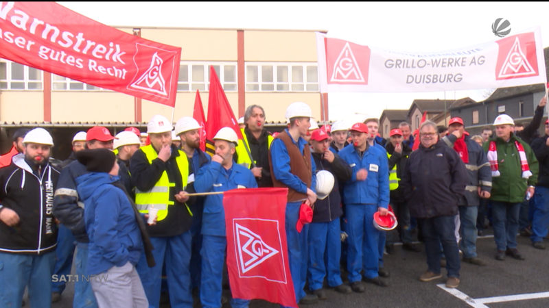 Tarifeinigung in der Metallbranche (Foto: SAT.1 NRW)