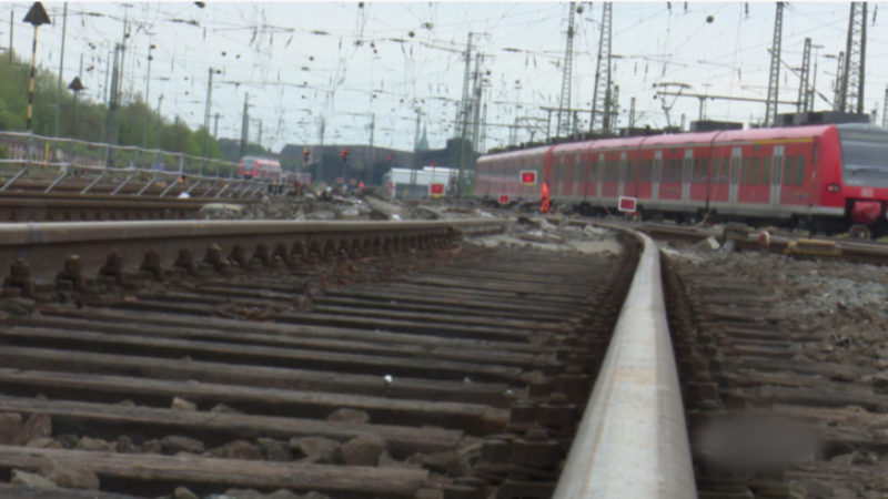 Güterzug entgleist (Foto: SAT.1 NRW)