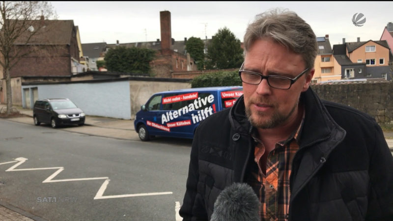 AfD-Mann kauft Kältebus für Obdachlose (Foto: SAT.1 NRW)