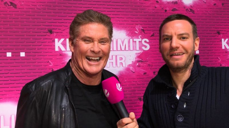 David Hasselhoff auf Tour (Foto: SAT.1 NRW)