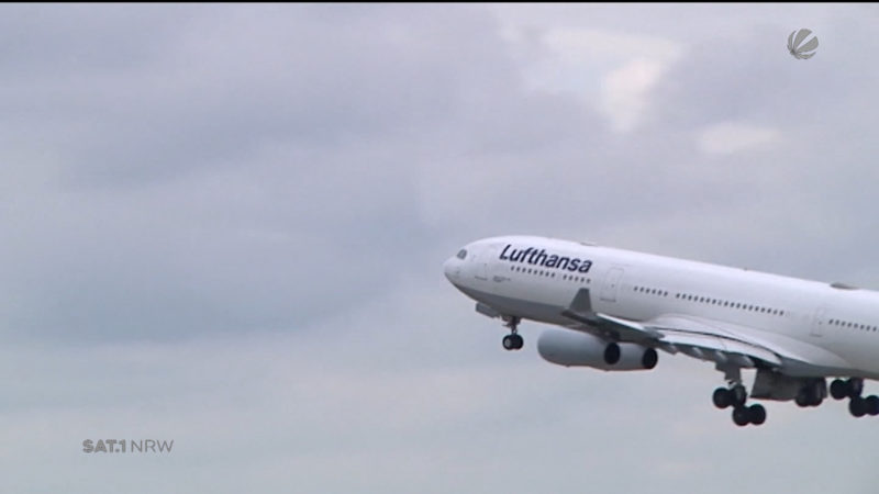 Lufthansa beherrscht die Lüfte (Foto: SAT.1 NRW)